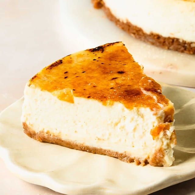 Creme Brulee cheesecake.