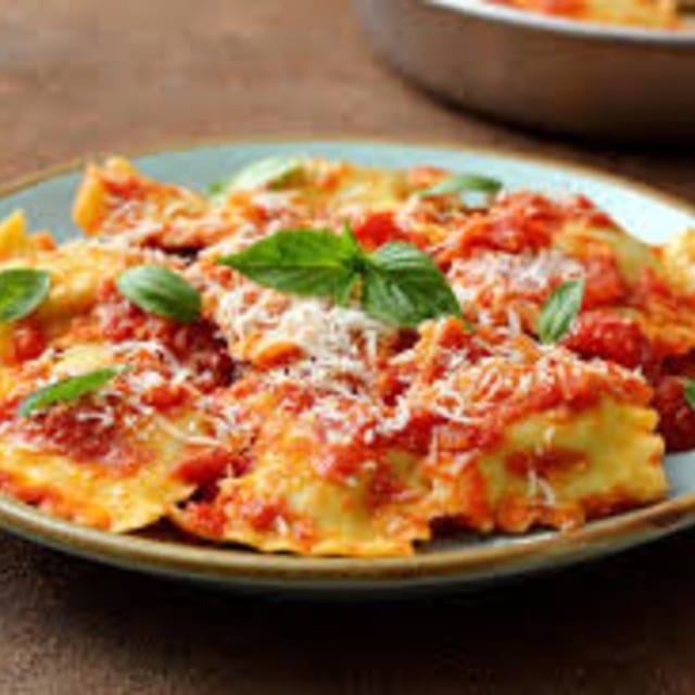 Homemade Cheese Ravioli.