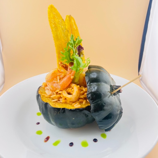 Seafood Stuffed Acorn Squash 